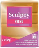 🔥 gold sculpey premo oven-bake polymer clay - non-toxic 2 oz. bar for jewelry making, diy, mixed media, and home décor. premium clay ideal for artists and clayers logo