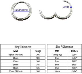 img 2 attached to Earrings Surgical Stainless Thinner Hypoallergenic Women's Jewelry