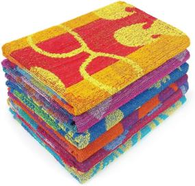img 4 attached to 🏖️ Kaufman Terry Beach & Pool Towel - Assorted Colors (6 Pack) - 30in x 60in: Premium Quality for Beach & Pool Fun!