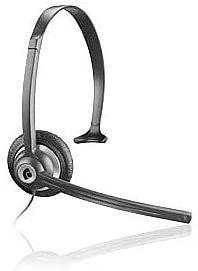 img 1 attached to 🎧 Enhanced Noise-Canceling Phone Headset – Plantronics M214C, Over-The-Head, in Sleek Black (69056-16)