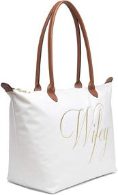 img 3 attached to Bridal Shower & Wedding Day Wifey Bag - Bride Tote Bag for Honeymoon & Beyond! Bachelorette & Engagement Gifts for Bride to be – Perfect Wifey Gifts!