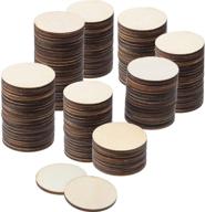 🌲 enhance your crafts with boao 200 pieces of unfinished wood slices - ideal for crafting and decoration (1.5 inch) logo