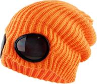 🔥 kbethos goggle lens beanie: stylish ribbed knit cuffed winter ski hat & sunglass cap логотип