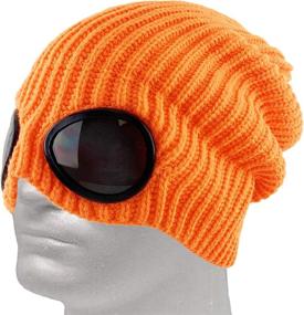 img 3 attached to 🔥 KBETHOS Goggle Lens Beanie: Stylish Ribbed Knit Cuffed Winter Ski Hat & Sunglass Cap