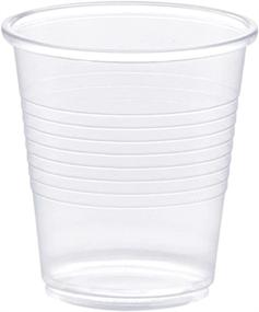 img 3 attached to 🥤 [500 Pack] Small Clear Plastic Cups, 3 oz. Disposable Bathroom, Espresso, Mouthwash Polypropylene Cups