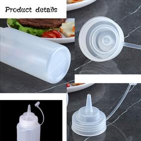 img 2 attached to 🍶 Refined Squeeze Condiment Bottle with Precise Plastic Discrete Measurements