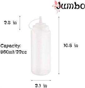 img 3 attached to 🍶 Refined Squeeze Condiment Bottle with Precise Plastic Discrete Measurements