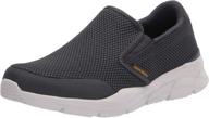 👞 skechers equalizer krimlin loafer charcoal: ultimate comfort & style combined logo