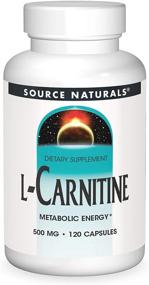 img 4 attached to 💪 Boost Metabolic Energy with Source Naturals L-Carnitine 500 mg - 120 Capsules