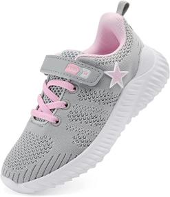 img 4 attached to YYZ Girls Tennis Shoes Comfortable Sports & Fitness in Running