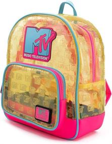 img 2 attached to 🎒 Loungefly Neon Clear Mini Backpack for Enhanced Visibility