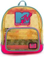 🎒 loungefly neon clear mini backpack for enhanced visibility логотип