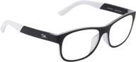 👓 hyperx spectre scout - gaming eyewear for kids - blue light blocking, uv protection, crystal clear lenses - tr-90 frame - white square eyewear frame - includes microfiber pouch logo