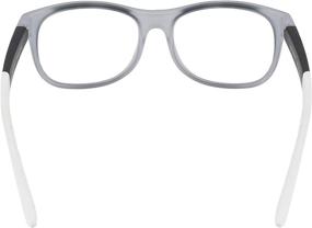 img 2 attached to 👓 HyperX Spectre Scout - Gaming Eyewear for Kids - Blue Light Blocking, UV Protection, Crystal Clear Lenses - TR-90 Frame - White Square Eyewear Frame - Includes Microfiber Pouch