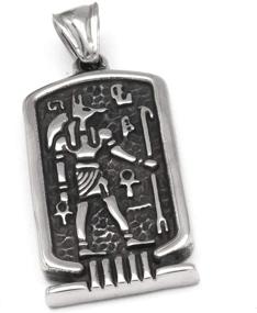 img 2 attached to Stainless Egyptian Necklace for 💪 Boys: GUNGNEER Jewelry, Inspired by Strength