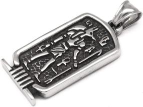 img 3 attached to Stainless Egyptian Necklace for 💪 Boys: GUNGNEER Jewelry, Inspired by Strength