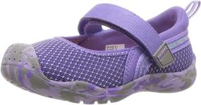 img 4 attached to Pediped Girls River Purple Regular Girls' Shoes in Athletic