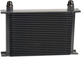 img 1 attached to Derale 52510 25-Row Stacked Plate Cooler Kit with Black Core