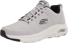 img 4 attached to 👟 Skechers Arch Titan Men's Shoes in Black and White