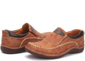 img 3 attached to CREPUSCOLO Loafers Breathable Comfort Numeric_8 Men's Shoes