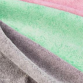 img 2 attached to 24-Pack of Amazon Basics Microfiber Cleaning Cloth in Green, Gray, and Pink: Effective Cleaning Solution!
