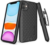 📱wixgear shell holster combo чехол с подставкой и клипом для пояса для apple iphone 11 - ultimate iphone 11 holster логотип