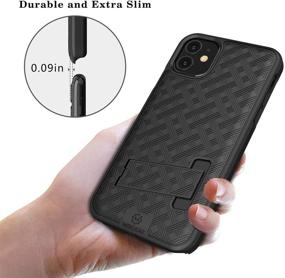 img 2 attached to 📱WixGear Shell Holster Combo Чехол с подставкой и клипом для пояса для Apple iPhone 11 - Ultimate iPhone 11 Holster