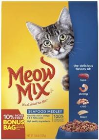 img 1 attached to Meow Mix Seafood Medley 15 6 Pound