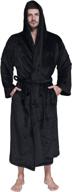 👘 men's lightweight flannel hooded bathrobe by whoyun logo