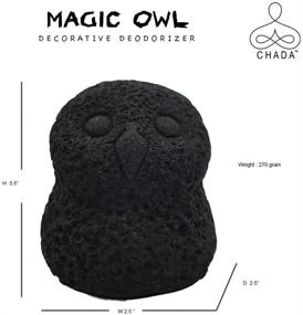 img 3 attached to 🦉 Chada Magic Owl: Natural Activated Charcoal Decorative Deodorizer for Fresh, Odor-Free Rooms - Smoke Absorbent, Chemical-Free, 270g Size