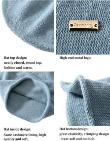 img 1 attached to Warmth and Style Combined: jaxmonoy 🧣 Cashmere Slouchy Knit Beanie Hat for Women