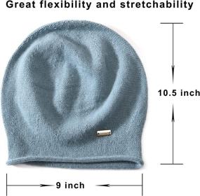 img 2 attached to Warmth and Style Combined: jaxmonoy 🧣 Cashmere Slouchy Knit Beanie Hat for Women