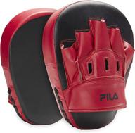 🥊 fila accessories: curved punching mitts for boxing, kickboxing, mma, and muay thai - ideal for karate, sparring, dojo, and martial arts - men and women, sold as pair logo