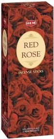 img 4 attached to Enhance Your Space with HEM Red 🌹 Rose Incense Sticks - 6 Packs (120 Count, 301g)