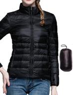 women light jacket packable puffer logo