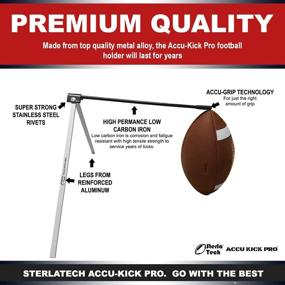 img 2 attached to 🏈 SterlaTech Accu Kick Pro: Premium Field Goal Kicking Holder for All Footballs and Sizes - Football Tee included!