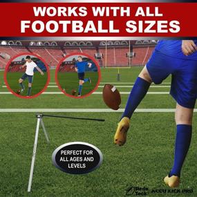 img 1 attached to 🏈 SterlaTech Accu Kick Pro: Premium Field Goal Kicking Holder for All Footballs and Sizes - Football Tee included!