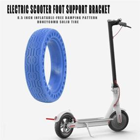 img 3 attached to 🛴 FOLOU Solid Tires 8.5 Inches Electric Scooter Wheels Replacement Tire - Front or Rear Honeycomb Tires for Xiaomi Mijia M365, Gotrax GXL V2 and More (1 Piece)