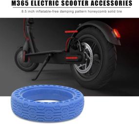 img 2 attached to 🛴 FOLOU Solid Tires 8.5 Inches Electric Scooter Wheels Replacement Tire - Front or Rear Honeycomb Tires for Xiaomi Mijia M365, Gotrax GXL V2 and More (1 Piece)