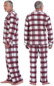 img 3 attached to Празднично и уютно: мужские флисовые Рождественские пижамы PajamaGram