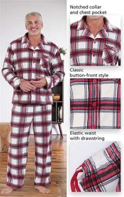 img 1 attached to Празднично и уютно: мужские флисовые Рождественские пижамы PajamaGram