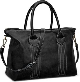 img 4 attached to 👜 S ZONE Satchels Handbags: Ideal Women's Shoulder Crossbody Handbags & Wallets in Stylish Satchel Designs