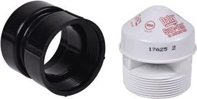 img 2 attached to Oatey Sure-Vent 2-Inch ABS Adapter Bulk Pack with 1-1/2-Inch Air Admittance Valve, 1.5 Inch - Black