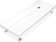 🗄️ glad plastic drawer storage tray - versatile heavy-duty organizer for home, kitchen, bath, bedroom, and office - non-slip feet and clear design for easy organization - 15x6 size логотип