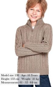 img 3 attached to 👕 Boyoo Lightweight Knitted Sweater Pullovers for Boys' Clothing