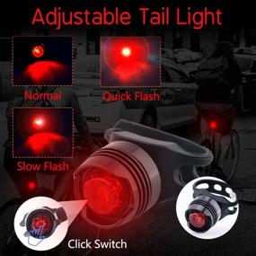 img 1 attached to 🚲 Highly Efficient USB Rechargeable Bike Lights with 1000 Lumens Headlight and Tail Light Set - Complete with Bike Bell Horn - Water Resistant - Universal Fit for All Bicycles, Hybrid, Road, MTB