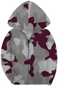 img 4 attached to SAYM Galaxy Jackets: Stylish and Cozy Boys' Fleece Hoodies & Sweatshirts