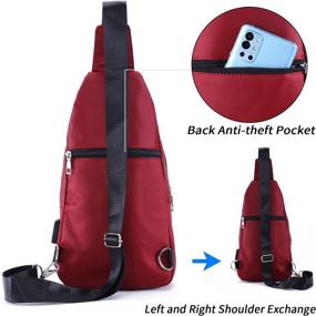 img 2 attached to 🎒 Charging Crossbody Shoulder Bag with Resistant Backpack Design