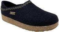 👞 haflinger gzh women's/men's medium black shoes and mules & clogs logo