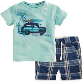 img 4 attached to 👕 Clothes Sleeve T-Shirt Toddler Outfits for Boys: Clothing Sets and More
